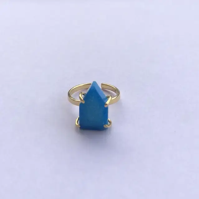 Blauwe Suiker Druzy Ring Halfedelstenen Tegen Groothandel Fabriek Prijs Van Fabrikant Leveranciers Kopen Winkel Direct Nu Online