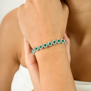 Authentic 100% American Diamond Flower Bracelet High Quality Jewelry for Gift <b>Top</b> Seller Gorgeous Exporter Shop Now! - Product Image 2