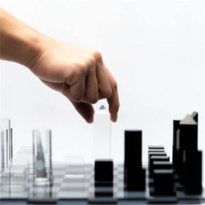 高級ユニークなLuciteアクリルチェスセット - Product Image 1