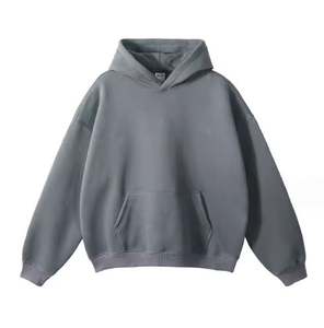 เสื้อฮู้ดดี้คุณภาพสูง 600 แกรม แบบฟอกสี สำหรับผู้ชาย ฤดูหนาว ทรงโอเวอร์ไซส์ สั่งทำพิเศษ หนา สำหรับงานพิมพ์นูน ซับลิเมชั่น คอฮู้ด - Product Image 4