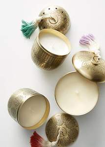 Luxury Metal Wax <b>Candle</b> <b>Jar</b> With Artistic Design Suitable For Elegant Living Rooms Hotels Spas And Designer Interiors - Product Image 4