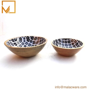 Cuencos de madera orgánico hechos a mano para ensalada, frutas y verduras, tazón de bambú Natural - Product Image 5