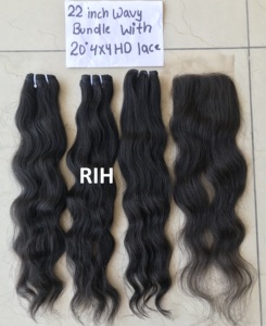 Venta al por mayor de extensiones de cabello humano virgen camboyano y brasileño ondulado de calidad superior paquetes crudos sin procesar de proveedores de confianza - Product Image 3