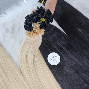 Extensiones de Cabello Humano 100% Vietnamita Rubio Liso y Ondulado con Punta Plana de Doble Queratina, Pre-Adheridas, Calidad 12A Virgen - Product Image 1