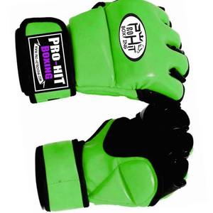 Équipement de boxe professionnel avec logo imprimé personnalisé Gants MMA en cuir Gants MMA durables en cuir avec demi-doigt - Product Image 2