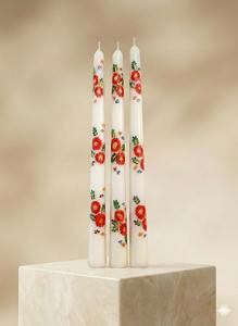 Elegant Handcrafted Vanilla-scented Smokeless <b>Taper</b> <b>Candles</b> Designed for Weddings Christmas Adding Sophistication Warmth Any - Product Image 3