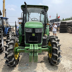 Tractor agrícola bastante usado John 95hp John Deeres cabina mejor precio tractor agrícola en Stock entrega rápida a la venta - Product Image 1