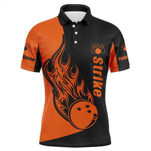 Bowling tricoté sportif personnalisé pour chemise pour hommes avec drapeau américain et maillot de la marine patriotique de l'équipe - Product Image 2