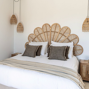 หัวเตียงหวายรูปดอกไม้สำหรับห้องนอนสไตล์โบฮีเมียนเหนือกาลเวลาห้องนอนเน้นเสียงสำหรับตกแต่งบ้านและโรงแรมขายส่งจากเวียดนาม - Product Image 5