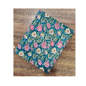 Tela con estampado de bloques de alta calidad para decoración del hogar para ropa de cama para niños-Precio al por mayor de La India - Product Image 1