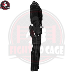 Kimono de Jiu Jitsu Brasileño Duradero, con Costuras Reforzadas, Elástico, Transpirable, Ligero, Unisex, de Poliéster y Algodón, para Artes Marciales - Product Image 4