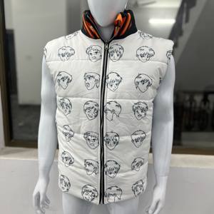 OEM Wholesale 100% Premium Quality Dual-Wear <b>Puffer</b> <b>Jacket</b> with Custom Logo <b>Thin</b> Stand Collar Winter Coated Customized Design - Product Image 1