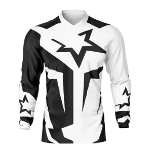 Motocross Jacken Trail Riding Anzüge Offroad-Trikot Kleidung Polyester Sublimierter Motocross Jersey Motorrad Renn anzug