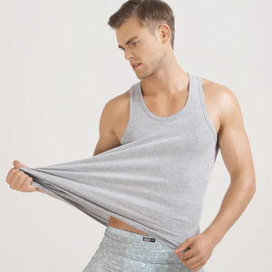 New Design Seamless <b>Singlet</b> Workout <b>Running</b> Heat Seal <b>Singlets</b> Thermal Bonded Tank Top For Mens - Product Image 6