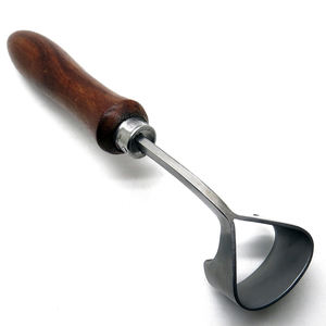 Instrumento de acero veterinario ligero, cuchillo para pezuña para el cuidado de los caballos, cuchillo para pezuña con mango de madera de acero inoxidable - Product Image 6
