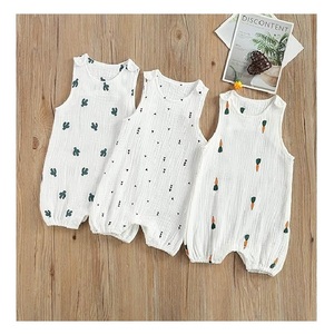 Vente en gros Prix OEM Service Impression Couleur Bébé Filles Barboteuse 100% Coton Été Impulsion Taille Meilleure Vente Bangladesh Prix Usine - Product Image 2