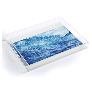 Bandeja de servicio de acrílico Rectángulo personalizado Venta caliente Bandeja decorativa de acrílico para desayuno Bandeja de comida de té - Product Image 2