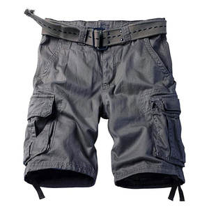 กางเกงขาสั้นแฟชั่นสำหรับผู้ชายกางเกงลำลองทรงหลวมกางเกงขาสั้นกีฬาผ้าฝ้ายแท้สำหรับฤดูร้อน - Product Image 1