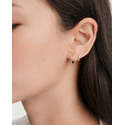 Aros Huggie Modernos y Fáciles de Usar, Pendientes de Aro de Cobre, Latón y Acero Inoxidable con Circonita, Perla, Diamante y Forma de Mariposa para Regalo de Fiesta - Product Image 1