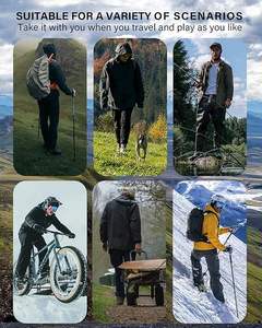 ชุดกันฝนฤดูหนาวแบบลำลองสำหรับผู้ชายและผู้หญิง ระบายอากาศได้ดี น้ำหนักเบา มีฮู้ด พร้อมกางเกง แบบกลับด้านได้ เป็นมิตรกับสิ่งแวดล้อม สีพื้น - Product Image 6