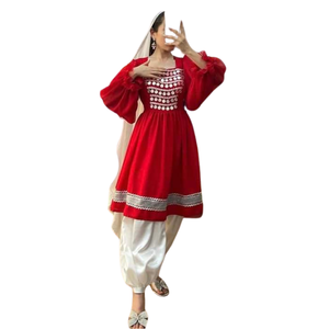 Direct Factory Supply Wholesale Price High Quality Embroidered Lace Breathable Traditional Tribal Kuchi Vintage Women's Party - Product Image 3