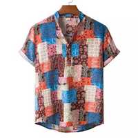Chemises Hawaïennes Tropicales pour Hommes, Couleurs Personnalisables, 100% Polyester Coton, Boutons Solides, Vêtements de Plage d'Été, Anti-Plis, Séchage Rapide
