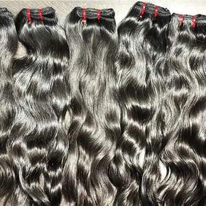 Venta al por mayor 9A Grado 100% Virgen Cutícula Alineada Extensiones de Cabello Humano Trama Doble Templo Indio Cabello Crudo Vendedores Baratos - Product Image 6