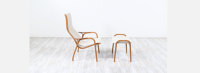 Fauteuils lounge Pamela en teck de haute qualité, ottoman finition brun brillant, réglables, écologiques, couleur personnalisée victorienne