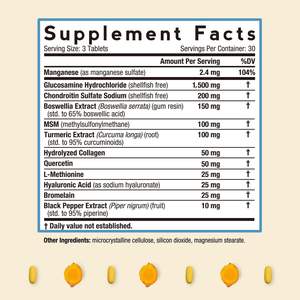 Supplément de glucosamine chondroïtine MSM et curcuma OEM/ODM-Supplément de soutien des articulations pour femmes et hommes - Product Image 2
