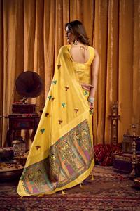 ผ้าไหมพรีเมียมสำหรับผู้หญิง ผู้จัดจำหน่ายเสื้อผ้าพื้นเมืองอินเดียแบบดั้งเดิมขายส่งจำนวนมากโดยแฟชั่นฮาร์เบอร์ - Product Image 2