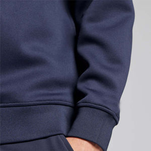 เสื้อสเวตเตอร์คอตตอนคอตตอนคอกลมสำหรับผู้ชาย, เสื้อสเวตเชิ้ตผ้าคอตตอนผ้าฟลีซคอกลม100% สบายสำหรับฤดูหนาวดีไซน์แบบปัก - Product Image 5