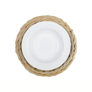 แผ่นรองจานผักตบชวาธรรมชาติทำด้วยมือเป็นมิตรต่อสิ่งแวดล้อมผลิตในเวียดนามแผ่นรองจานทอสำหรับตกแต่งโต๊ะขายส่ง - Product Image 2