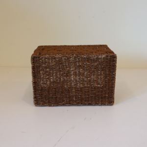 Panier de rangement rectangulaire en rotin naturel - Décoration d'intérieur de luxe écologique pour une utilisation polyvalente - Product Image 5