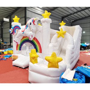 Castillo Inflable Comercial con Tobogán, Nuevo Diseño, Combo de Brincolín Inflable de PVC, Trampolín para Parque de Diversiones al Aire Libre - Product Image 1