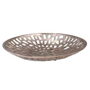 Bandeja de servicio de acero inoxidable con acabado antiguo de primera calidad ideal para una Decoración de mesa elegante en hogares modernos y tradicionales - Product Image 3