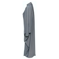 Nouvelle robe de bal islamique modeste du Pakistan, longue jusqu'aux chevilles, à manches longues, en mousseline de soie brillante, robe musulmane pour femmes, abaya