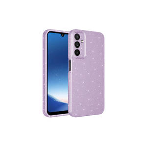 Étui de protection pour appareil photo en silicone brillant de luxe SENK Koton Series Lila pour téléphones mobiles Samsung Galaxy A25 A03s A55 A14 - Product Image 1