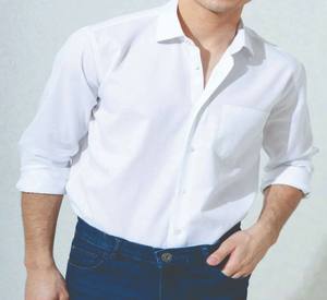 เสื้อผู้ชายปี 2025 ทรงเข้ารูป แขนสั้น สีพื้น เรียบง่าย เป็นมิตรกับสิ่งแวดล้อม ระบายอากาศได้ดี ผ้าฝ้าย 100% คอตั้ง แฟชั่นเกาหลี - Product Image 5