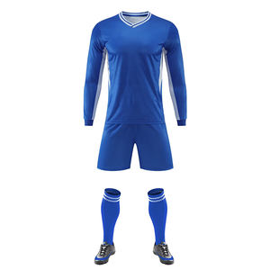 2025-26 Wholesale Red Half Sleeve V-neck 100% Polyester Soccer Jersey with Custom Team Name Single <b>Football</b> Uniform - Product Image 5