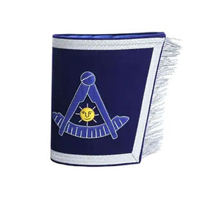 Chevaliers templiers maçonnique cuir gantelets manchette avec boutons et croix Motif Regalia vente chaude personnalisé brodé manchettes Ronpex - Product Image 5