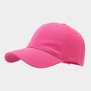Casquette en coton rose à visière, 38 couleurs, logo brodé à la main, chapeau pare-soleil respirant pour hommes et femmes, style sportif - Product Image 1