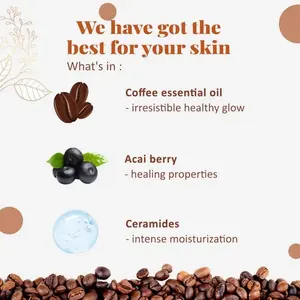 Crème corporelle hydratante et nourrissante au café irlandais brut, marque privée, avec huile naturelle, vente en gros - Product Image 2