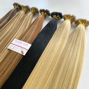 Super Silky Keratin Nano Tip Hair Extensions 100% Raw Virgin Hair Wholesale Price Length Up To 32 Inches