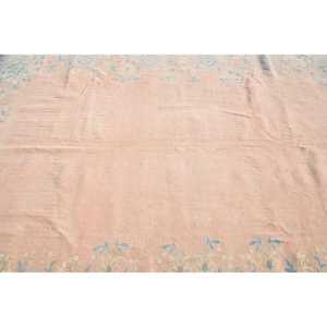 พรมวินเทจขนาดใหญ่พิเศษ 6.9x10.3 ฟุต ลายดอกไม้สีเบจ สไตล์ตุรกี - Product Image 5