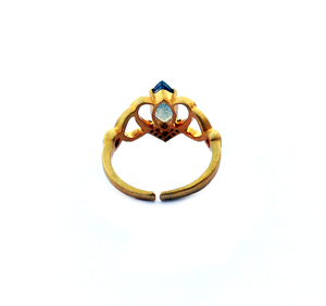 Sterling Silver 925 Gold Plated Supplier Wholesaler Custom Made Handmade Unisex Low MOQ Trendy <b>Unique</b> Labradorite <b>Rings</b> - Product Image 2