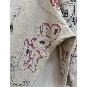 Sweat à capuche zippé personnalisé Hip Hop pour hommes Sweat-shirt gonflé surdimensionné lavé à l'acide avec impression en relief et logo de broderie - Product Image 3