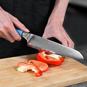 Cuchillo de Chef de cocina de acero de Damasco personalizado al por mayor con mango de cuchillo hecho a mano nuevo servicio OEM ODM - Product Image 3