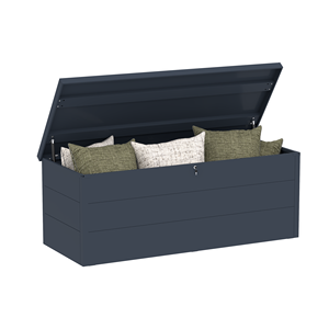 Coffres de rangement de <span class=keywords><strong>jardin</strong></span> étanches en acier galvanisé <span class=keywords><strong>Anthracite</strong></span>, Grand <span class=keywords><strong>coffre</strong></span> de rangement pour terrasse - Product Image 1