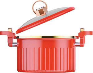 <span class=keywords><strong>Olla</strong></span> <span class=keywords><strong>a</strong></span> presión antiadherente con revestimiento de cerámica roja de gran capacidad versátil, nueva <span class=keywords><strong>cocina</strong></span> rápida <span class=keywords><strong>a</strong></span> la moda <span class=keywords><strong>para</strong></span> uso en la <span class=keywords><strong>cocina</strong></span> - Product Image 2
