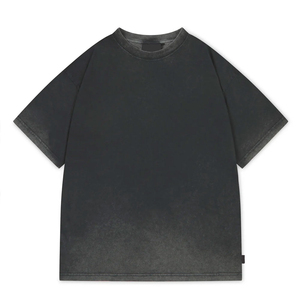 Gran cantidad a granel Mejor proveedor Hombres de gran tamaño Lavado ácido Camiseta Etiqueta privada personalizada Me's Lavado ácido Camiseta con bajo MOQ - Product Image 6